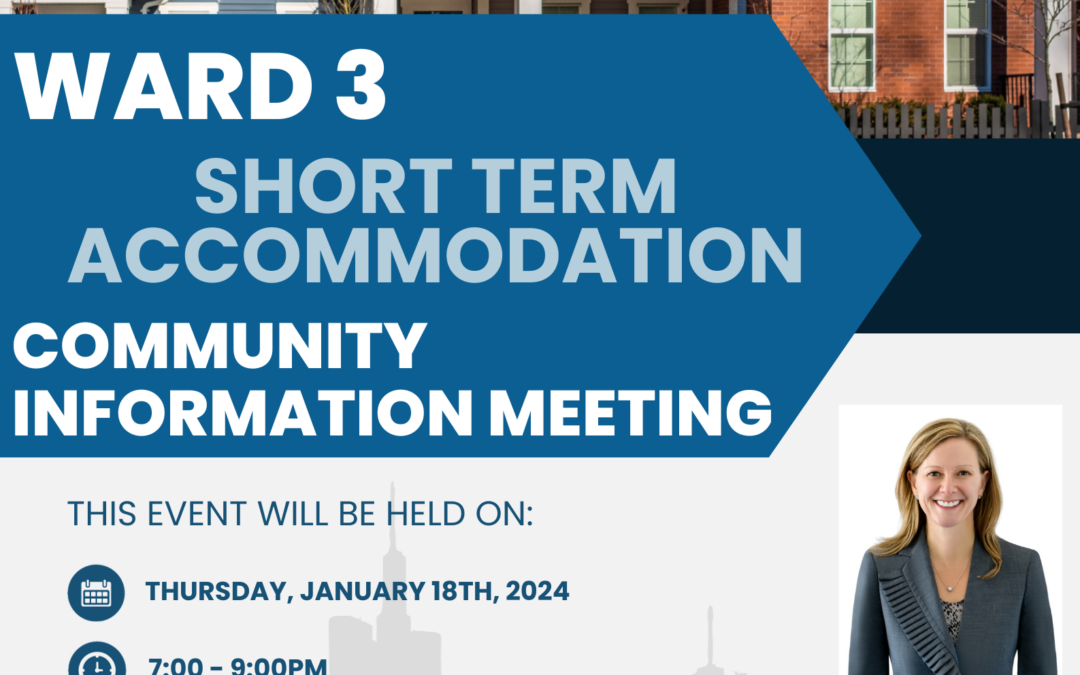 Short Term Accommodation Community Information Meeting