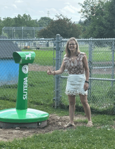 Sutera instal at Garnetwood park off leash