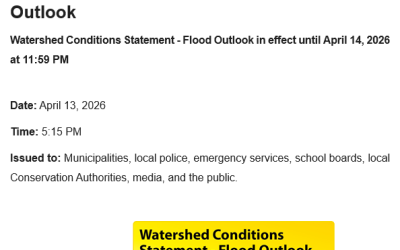 Watershed Conditions Statement – Flood Outlook