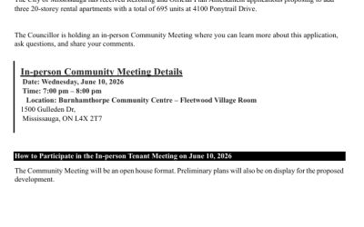 4100 Ponytrail Dr.- Community Meeting Notice