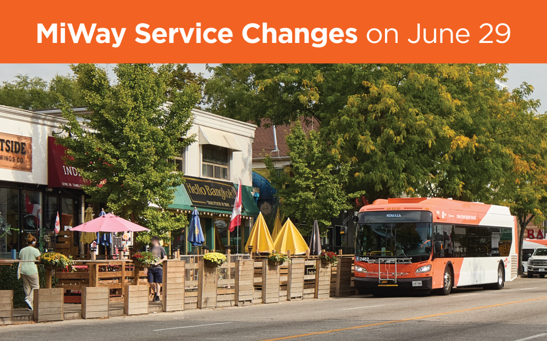 MiWay Service Changes- Starting June 29, 2026